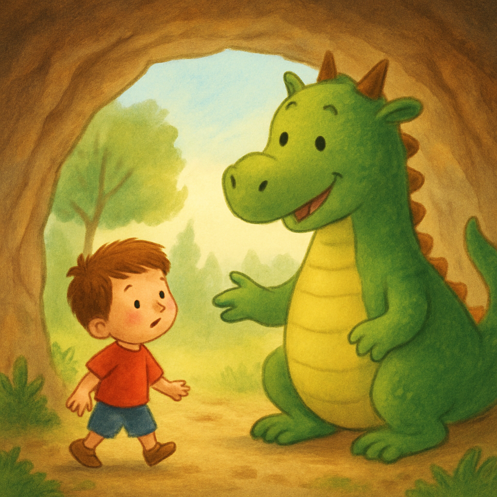 Paco walks with the dragon